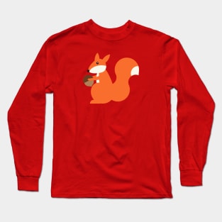 Squirrel with Acorn Long Sleeve T-Shirt